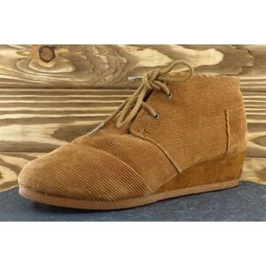 Toms Youth Girls Shoes Size 4 M Brown Short Boot‎ Synthetic